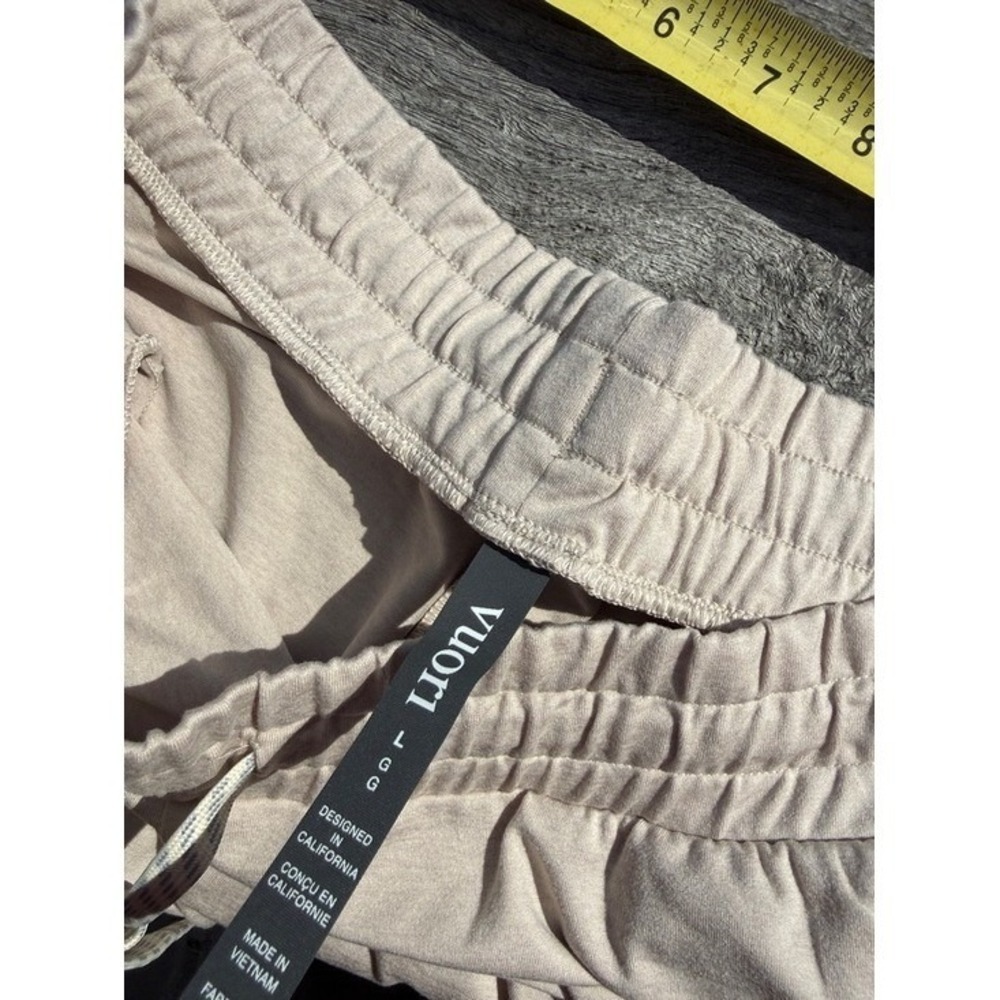 VUORI Halo Essential Wide Leg Pant Ecru Heather Size Large NWT 🤍✨ - Picture 4 of 5